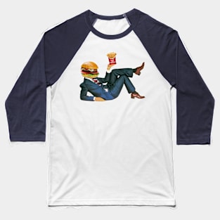 Burger Dude, Reclined Baseball T-Shirt